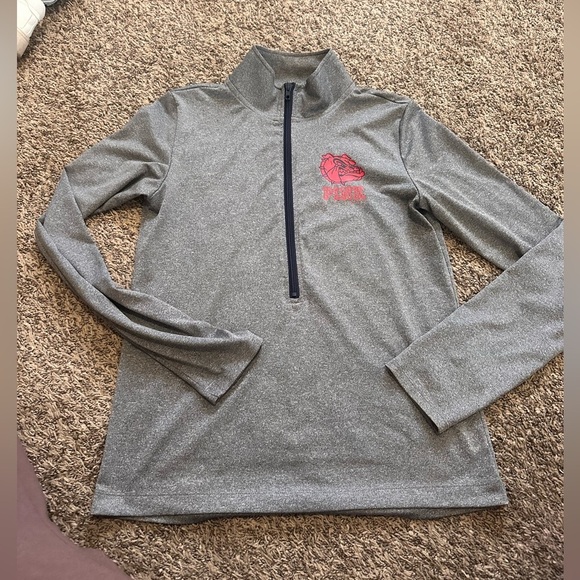 VICTORIA'S SECRET PINK Collegiate Ultimate Gonzaga Bulldogs 1/4 Zip Large Jacket - Picture 3 of 7